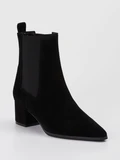 Di Lauro - Stiefelette aus Veloursleder in schwarz