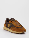 BePositive - Sneaker aus Velour/Textil in braun