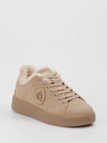 Blauer - Sneaker warm aus Nubukleder in beige
