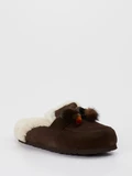 Miss Olivia - Sabot warm aus Veloursleder in braun