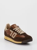 Back 70 - Sneaker Jogger aus Velour/Leder in braun