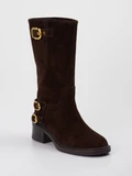 Andrea Puccini - Stiefel aus Veloursleder in braun