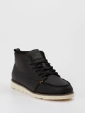 HUB - Sneaker high aus Kalbleder in schwarz