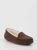 UGG - Hausschuh Ansley aus Veloursleder in braun
