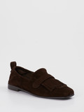 Andrea Puccini - Slipper aus Veloursleder in braun