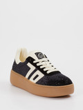 Back 70 - Sneaker XXL Star aus Textil in schwarz