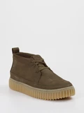 Clarks - Boot aus Nubukleder in grün