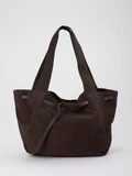 Les Visionnaires - Shopper aus Veloursleder