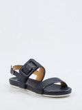 Truman's – Komfortsandalen aus Elchleder Dunkelblau