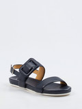 Truman's – Komfortsandalen aus Elchleder Dunkelblau