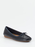 Clarks – Komfort-Ballerinas aus Kalbleder dunkelblau