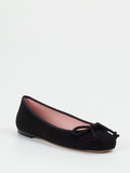 Pretty Ballerinas – Ballerinas aus Veloursleder Schwarz