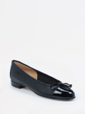 Mannori – Ballerinas aus Nappaleder mit Lackdetails