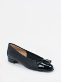Mannori – Ballerinas aus Nappaleder mit Lackdetails
