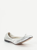 Konstantin Starke – Ballerinas aus Metallicleder silber