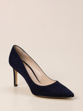 Konstantin Starke – Pumps aus Veloursleder Dunkelblau