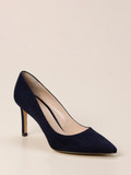 Konstantin Starke – Pumps aus Veloursleder Dunkelblau