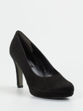 Paul Green – Plateau-Pumps aus Veloursleder schwarz
