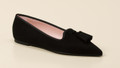 Pretty Ballerinas – Loafer-Ballerinas aus Veloursleder Schwarz
