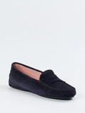 Pretty Ballerinas – Loafer aus Veloursleder Dunkelblau
