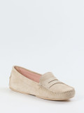 Pretty Ballerinas – Loafer aus Veloursleder Beige