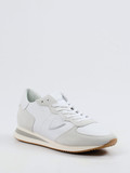 Philippe Model – Sneaker aus Veloursleder und Nappa weiß
