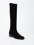 Konstantin Starke – Kniehohe Stiefel aus Lammleder schwarz