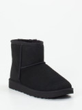 UGG – Lammfell-Stiefelette aus Veloursleder Schwarz