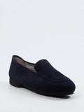 Thierry Rabotin – Slipper aus Veloursleder Dunkelblau