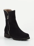 Mannori - Stiefelette aus Veloursleder in schwarz