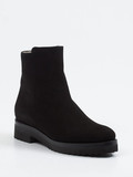 Mannori – Stiefeletten aus Veloursleder schwarz