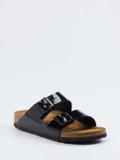 Birkenstock – Zweiriemer aus Lackleder Schwarz