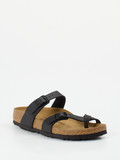 Birkenstock – Zehentrenner aus Synthetik schwarz