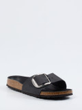 Birkenstock – Pantolette aus Fettleder schwarz