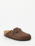 Birkenstock – Clogs aus Fettleder in Braun