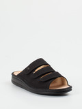 Finn Comfort – Pantolette aus Nubukleder schwarz