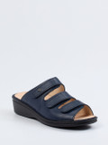 Finn Comfort – Komfort-Pantolette aus Kalbleder dunkelblau