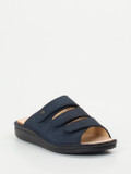 Finn Comfort – Komfort-Pantolette aus Nubukleder blau