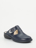 Finn Comfort – Komfort-Pantolette aus Kalbleder Dunkelblau