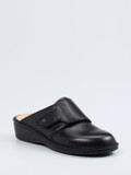 Finn Comfort – Komfort-Pantolette aus Kalbleder Schwarz