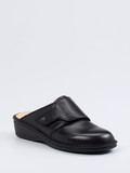 Finn Comfort – Komfort-Pantolette aus Kalbleder Schwarz
