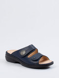 Finn Comfort – Pantolette aus Kalbleder Dunkelblau