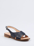 Werner – Slingback-Sandale aus Kalbleder in Blau