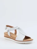 Gabor Comfort - Sandalette aus Kalbleder in weiß