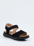 Hartjes - Sandalette aus Veloursleder in schwarz