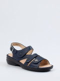 Finn Comfort – Komfortsandalen aus Kalbleder Dunkelblau