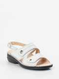 Finn Comfort – Komfortsandale aus Kalbleder Weiß