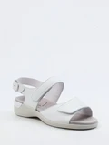 Semler - Sandalette Heike aus Kalbleder in weiß