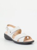 Finn Comfort – Sandale aus Kalbleder weiß