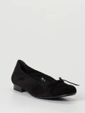 Semler – Ballerinas aus Veloursleder schwarz